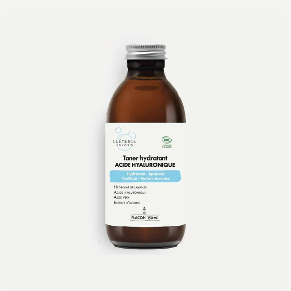 Toner Hydratant - Hydrolat de lavande, Extrait d'avoine & Aloe Véra - Clémence & Vivien - 150 mL