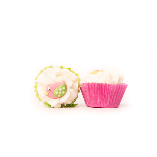2 Mini Cupcakes "Comme Un Jardin" fondant pour le bain- Peau sèche - 2x50 gr - Autour du Bain