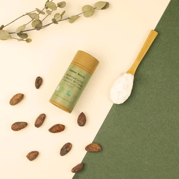 Déodorant solide bio - Eucalyptus & Pin Sylvestre - Au beurre de cacao - Comme Avant - 50g