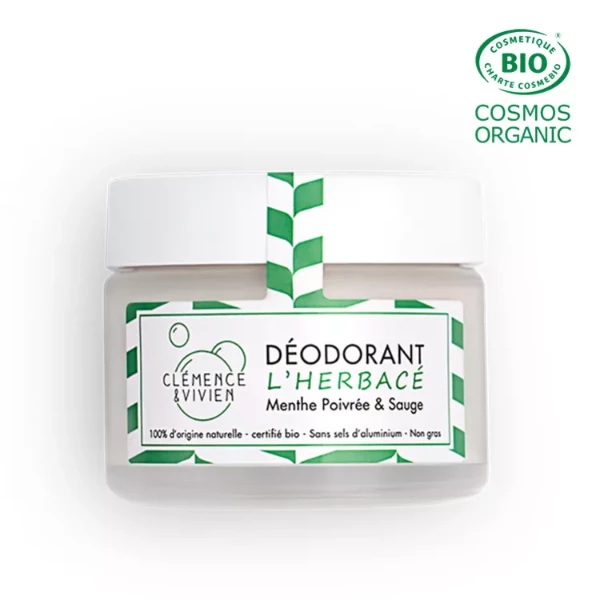 Déodorant naturel "L'Herbacé" - Clémence & Vivien - 50 gr