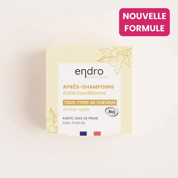 Après-shampoing solide bio - Karité, Huile de Prune - Endro - 80 ml