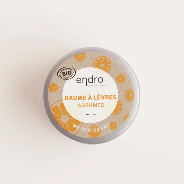 100% natural organic lip balm - Citrus - Endro - 15mL