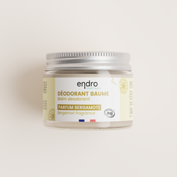 Baume déodorant bio 100% naturel - Bergamote, Arbre à thé - Toute peau - Endro - 50 mL