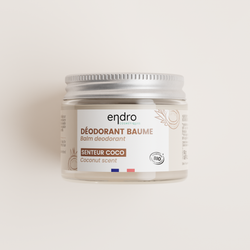 Baume déodorant bio 100% naturel - Huile de Coco, sans huiles essentielles - Toute peau - Endro - 50 mL