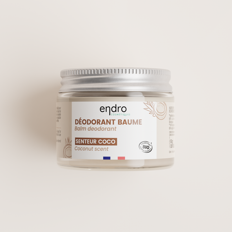 100% natural organic deodorant balm - Coconut oil, without essential oils - All skin types - Endro - 50 mL