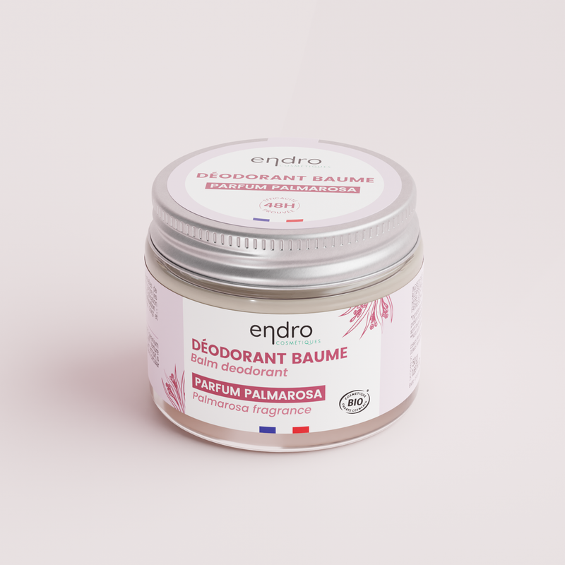 100% natural organic deodorant balm - Palmarosa, Geranium - All skin types - Endro - 50 mL