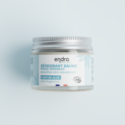 100% natural organic deodorant balm - Cucumber and Aloe Vera - Sensitive skin - Endro - 50 mL
