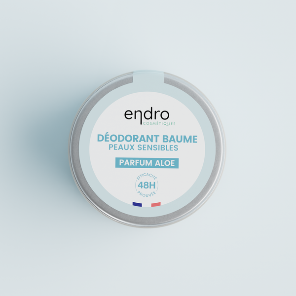 Baume déodorant bio 100% naturel - Concombre et Aloé Vera - Peau sensible - Endro - 50 mL