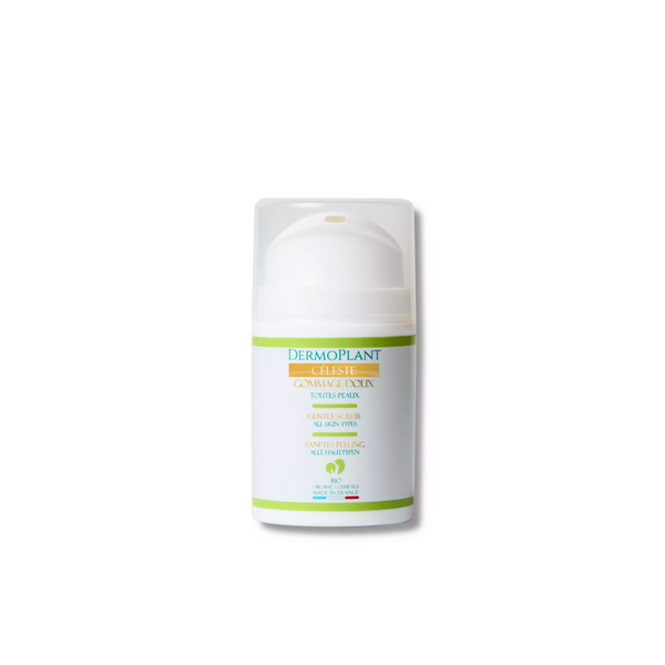 Gentle Celestial Scrub - Aloe Vera, Hyaluronic Acid and Sweet Almond Oil - Sensitive skin - DermoPlant - 50 mL