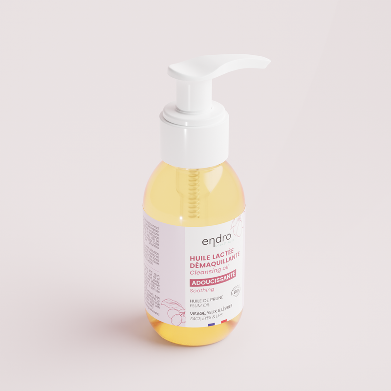 Organic milky cleansing oil - Plum oil - All skin types - Endro - 100 mL