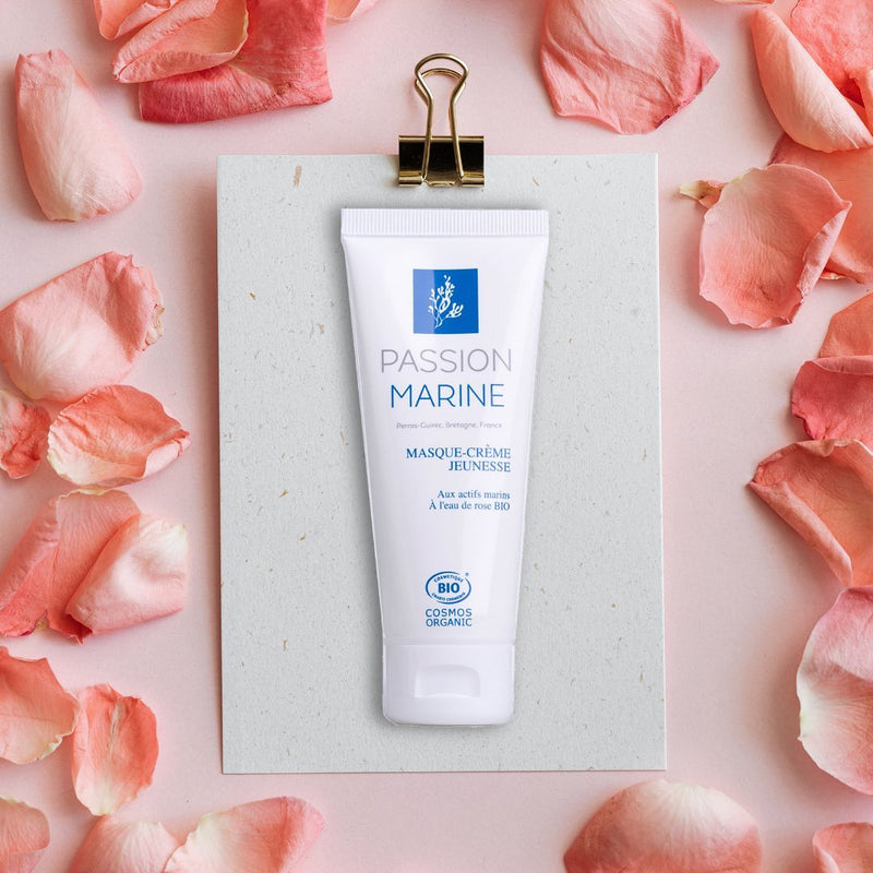 Youthful cream-mask - With marine active ingredients and rose water - Mature skin - Passion Marine - 75mL