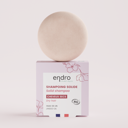 Shampoing solide bio - Huile de lin - Cheveux secs - Endro - 85 ml