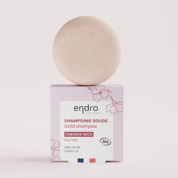 Shampoing solide bio - Huile de lin - Cheveux secs - Endro - 85 ml