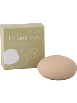 Shampoing solide "Le Lumineux" au henné et aloe vera + boite alu - Cheveux normaux - 75 gr - Autour du Bain