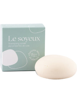 Solid shampoo with silk proteins + aluminum box - Dry, colored or damaged hair - 85 gr - Around the Bath
