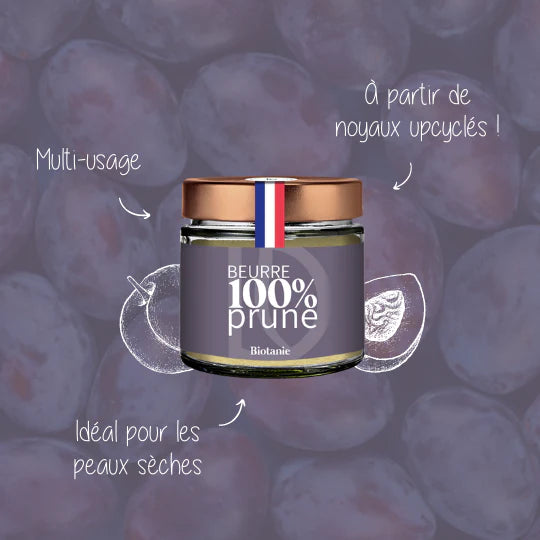 Beurre 100% Prune - Peaux et cheveux secs - Biotanie - 90 ml