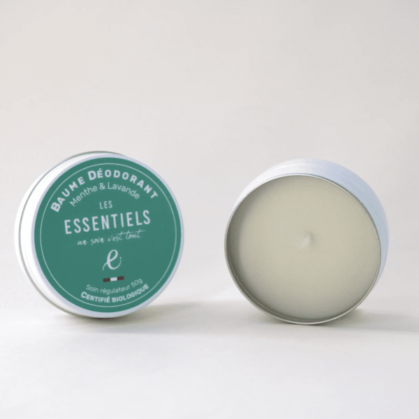Baume déodorant Menthe Poivrée & Lavande - Toute peau - Savonnerie Les Essentiels - 60 mL