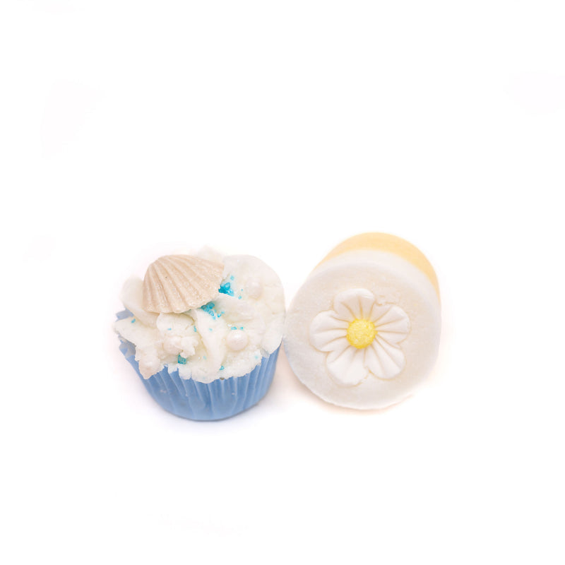 2 Mini Cupcakes "Douceur marine" pour le bain - 2x50 gr - Autour du Bain
