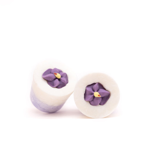 2 Mini Violet bath melters - Dry skin - 2x50 gr - Around the Bath