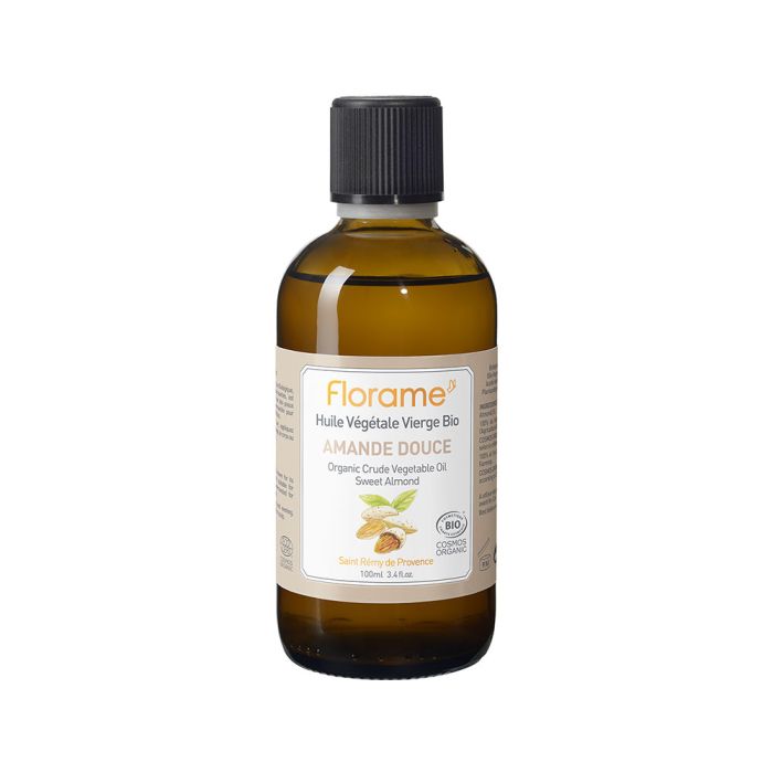 Organic Sweet Almond vegetable oil - Sensitive and fragile skin / Dry and devitalized hair - Florame - 50 ml