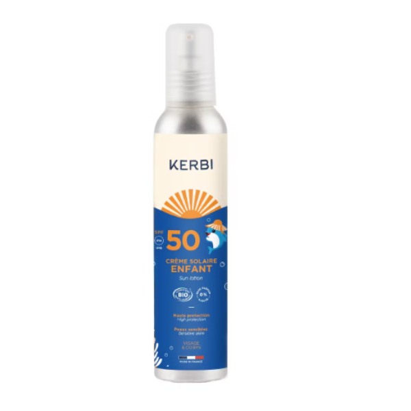 Crème solaire SPF50 - Familiale - Kerbi - 150 gr