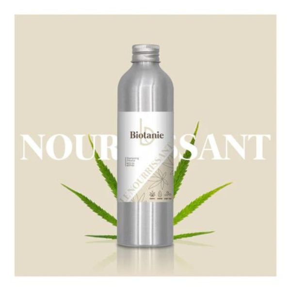 Shampoing "Le Nourrissant" - Chanvre, fleur d'oranger, argile rose & amande -Cheveux secs ou abîmés - Biotanie - 200 ml