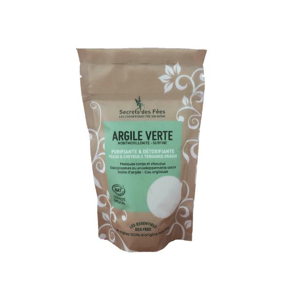 Argile verte naturelle - DIY - Secrets des Fées - 150 gr
