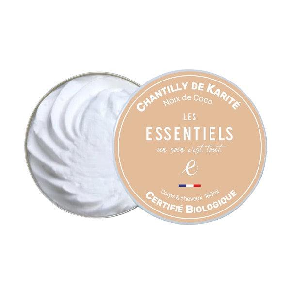Chantilly de Karité - Noix de Coco - Peau et cheveux secs - Savonnerie Les Essentiels - 180 mL