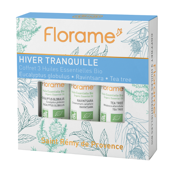 Coffret d'Huiles Essentielles Hiver Tranquille Bio - Florame - 3 x 10 ml