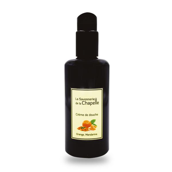 Crème de douche bio Instant Gourmand Orange et Mandarine - Toute peau - Savonnerie de la Chapelle - 200 mL