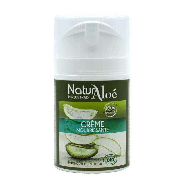 Crème visage nourrissante à l'aloé véra bio - peau sèche - Naturaloé - 50 ml