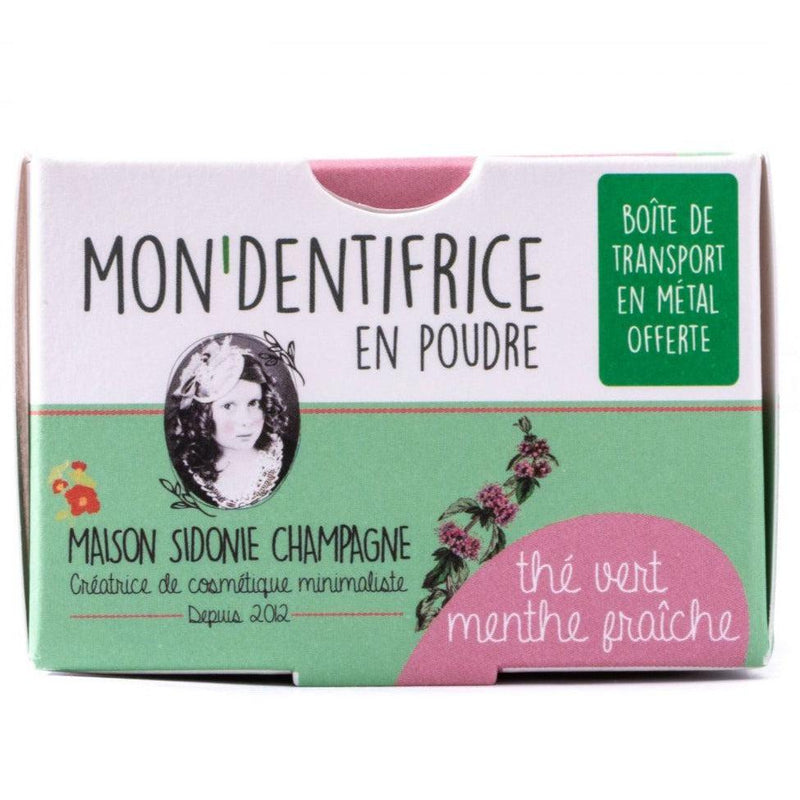 Dentifrice en poudre "Mon'Dentifrice" - Menthe et Thé Vert - Savonnerie Champagne - 70 gr