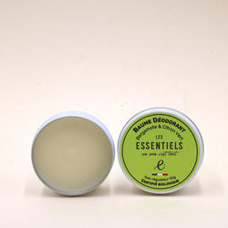 Organic deodorant balm Grapefruit & Geranium Rosat - Les Essentiels soap factory - 60 mL