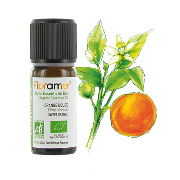 Huile Essentielle d'Orange Douce Zeste (expressée) Bio - Florame - 10 ml
