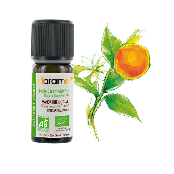 Huile Essentielle de Mandarine Distillée Bio - Florame - 10 ml