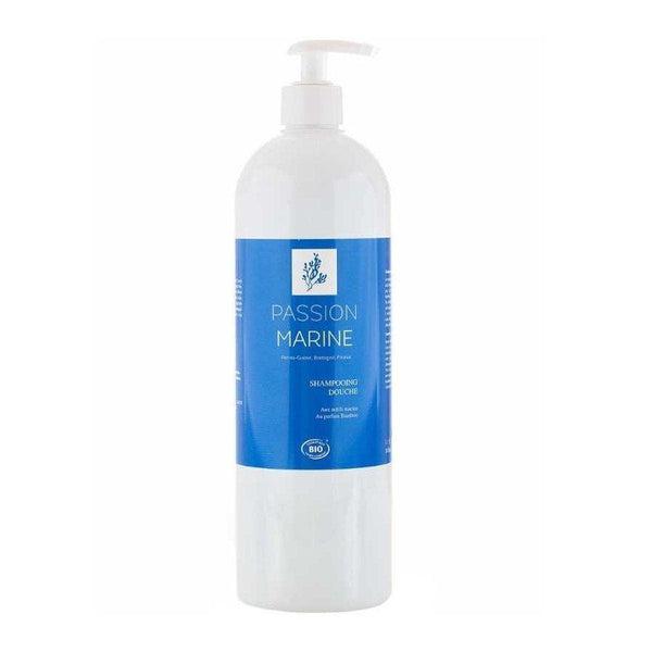 Shampoing douche aux actifs marins bio - Parfum bambou - Passion Marine - 250 mL