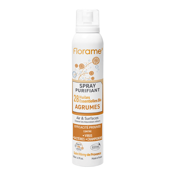 Spray d'intérieur purifiant - Agrumes - Florame - 180 ml