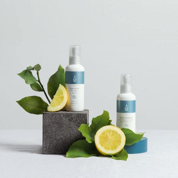 Spray Stay Salty texturisant au citron bio - Cheveux normaux - EQ Love - 100 ml