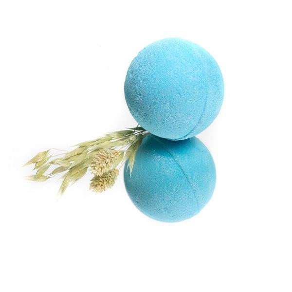 Bombe de bain naturelle moussante Bleu Lagoon - Autour du Bain - 180 gr