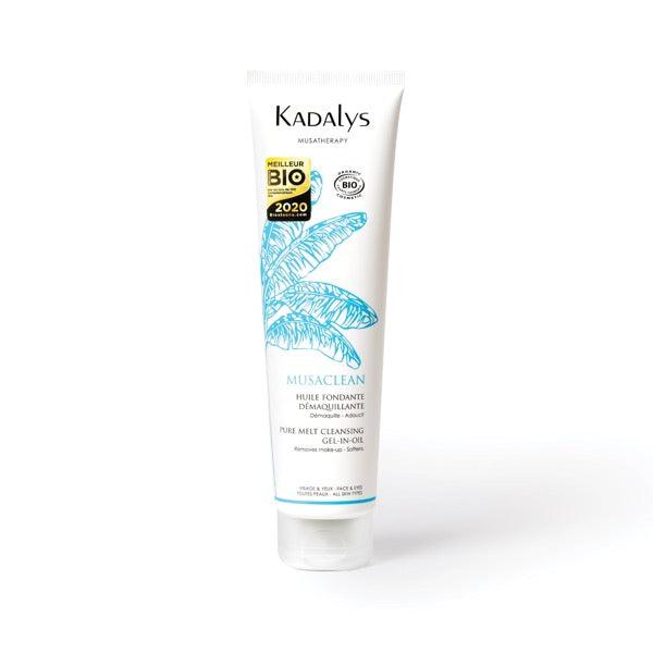 Huile bio démaquillante fondante - Musaclean - Peau sèche et sensible - Kadalys - 150 mL