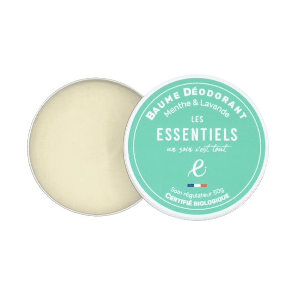 Baume déodorant Menthe Poivrée & Lavande - Toute peau - Savonnerie Les Essentiels - 60 mL