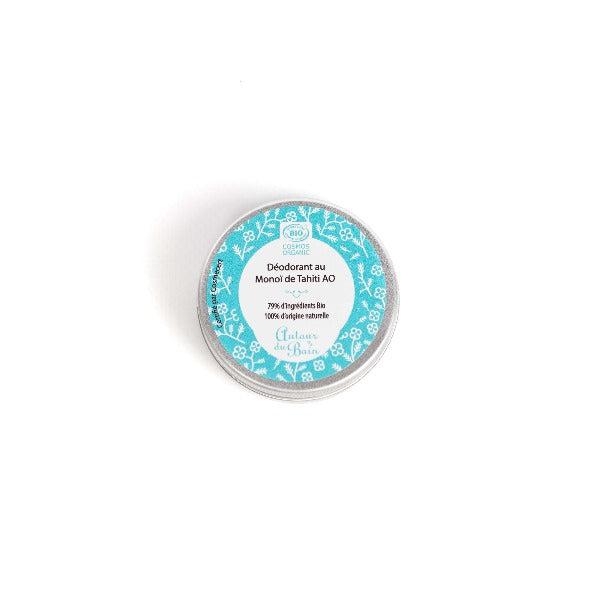 Baume déodorant bio Monoï de Tahiti - sans huiles essentielles - Autour du Bain - 50ml