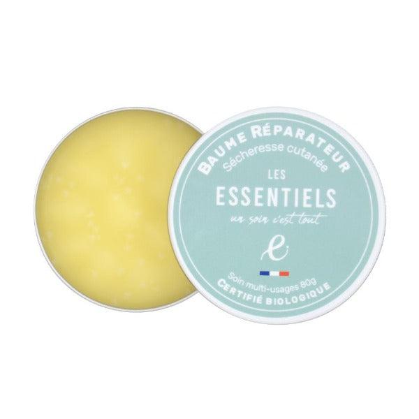 Baume réparateur bio Mains, Pieds & Corps - Peau sèche & abîmée - Savonnerie Les Essentiels - 100 mL