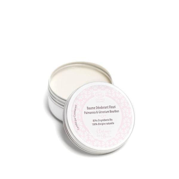 Baume déodorant bio fleuri Palmarosa et Geranium - 50 mL - Autour du Bain