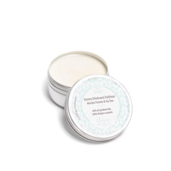 Baume déodorant bio fraîcheur Menthe Poivrée & Tea Tree - 50 mL - Autour du Bain