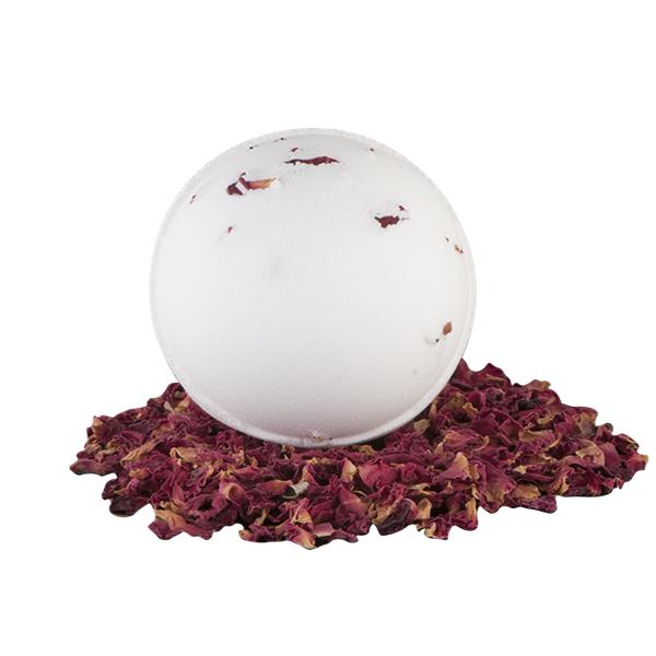 Bombe de bain effervescente Rose de Damas - Autour du Bain - 180 gr