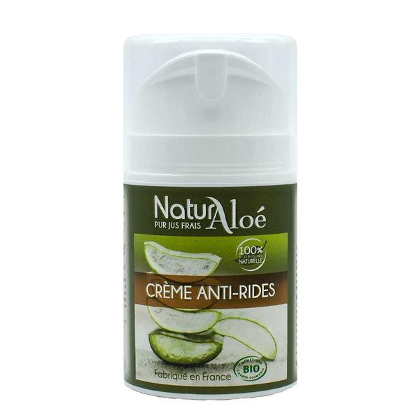 Crème Anti Rides à l'aloé véra bio - peau mature et sensible - Naturaloé - 50 ml
