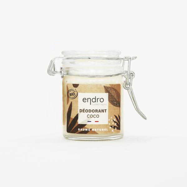 Baume déodorant bio 100% naturel - Huile de Coco, sans huiles essentielles - Toute peau - Endro - 50 mL