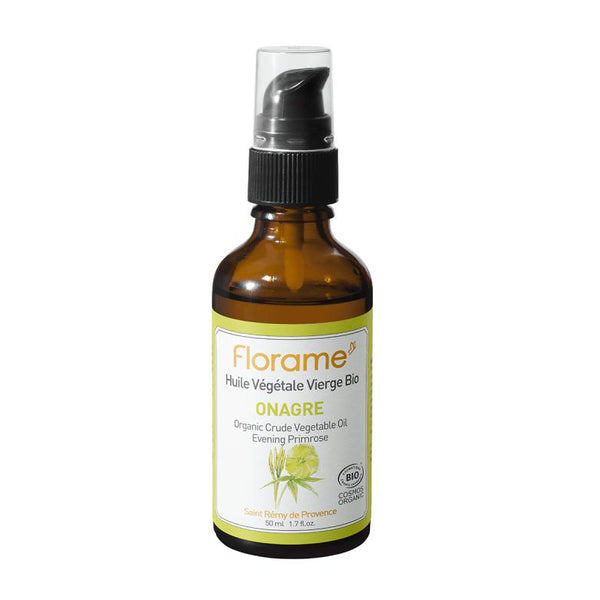 Huile végétale d'Onagre bio - Peau sèche et mature - Florame - 50 ml