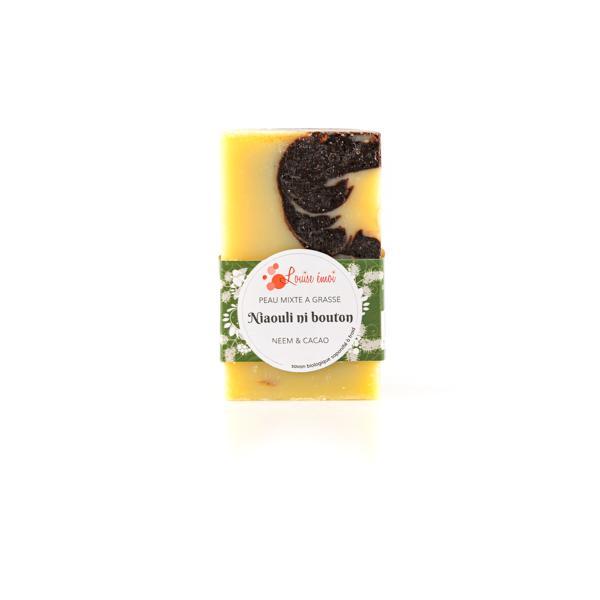 Savon surgras bio "Ni Bouton Niaouli" - Peau à tendance acnéique - Louise émoi - 100 gr